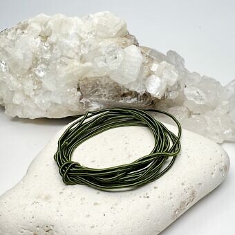 1mm Mokuba Emerald Green Acrylic Cord Ribbon