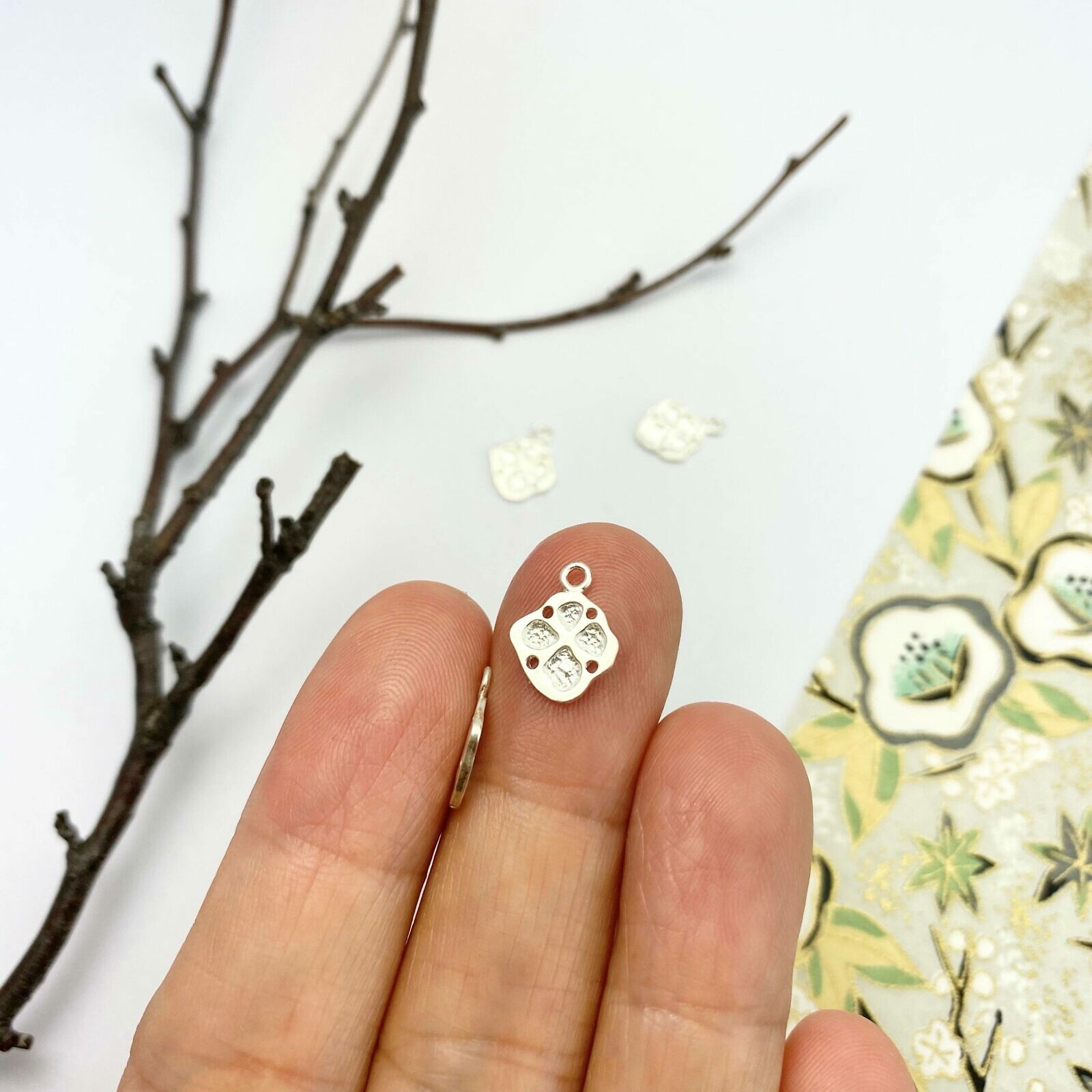 Wildflower Sterling Silver .925 - Pendants Charms - Image 2