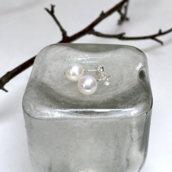 pp00b fw0us fe6ls freshwater pearls natural wire sterling silver earring stud clutches butterfly backs