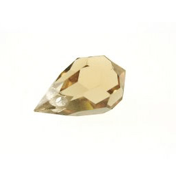 10x6mm Celsian Light Topaz Small Faceted Briolette Teardrop Czech Preciosa Crystals Beads