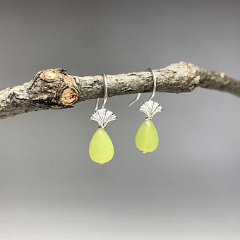 Alternative view of Deco Seashell Effortless Hooks Earrings Sterling Silver .925 Amoracast