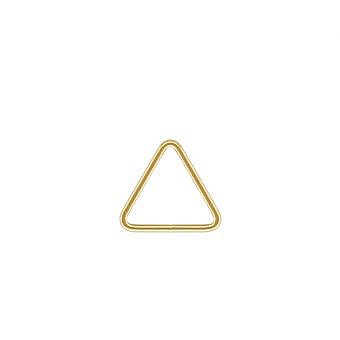 Alternative view of Mini Triangle Prism Bubble 14kt Gold Filled - Connectors Pendants Charms