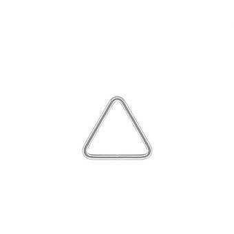 Alternative view of Mini Triangle Prism Bubble Sterling Silver .925 - Connectors Pendants Charms