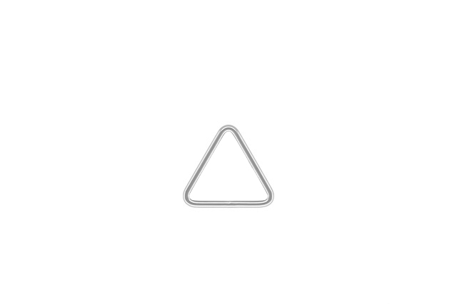 Mini Triangle Prism Bubble Sterling Silver .925 - Connectors Pendants Charms - Image 2