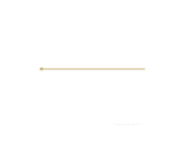 24ga 38mm Ball Pins 14kt Gold Filled - Image 2