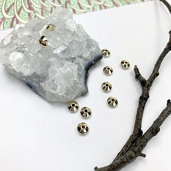 4.5x2.5mm Smooth Saucer Spacer Beads 14kt Gold Filled