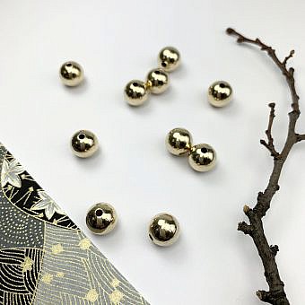 10mm Seamless Smooth Round Beads 14kt Gold Filled