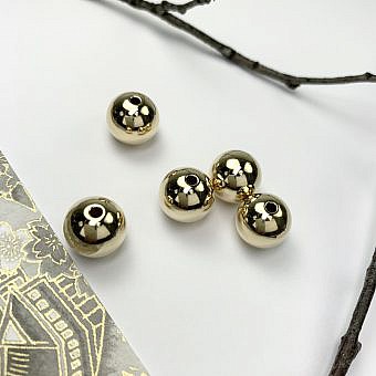 12mm Seamless Smooth Round Beads 14kt Gold Filled