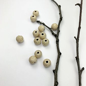8mm Seamless Round Stardust Beads 14kt Gold Filled