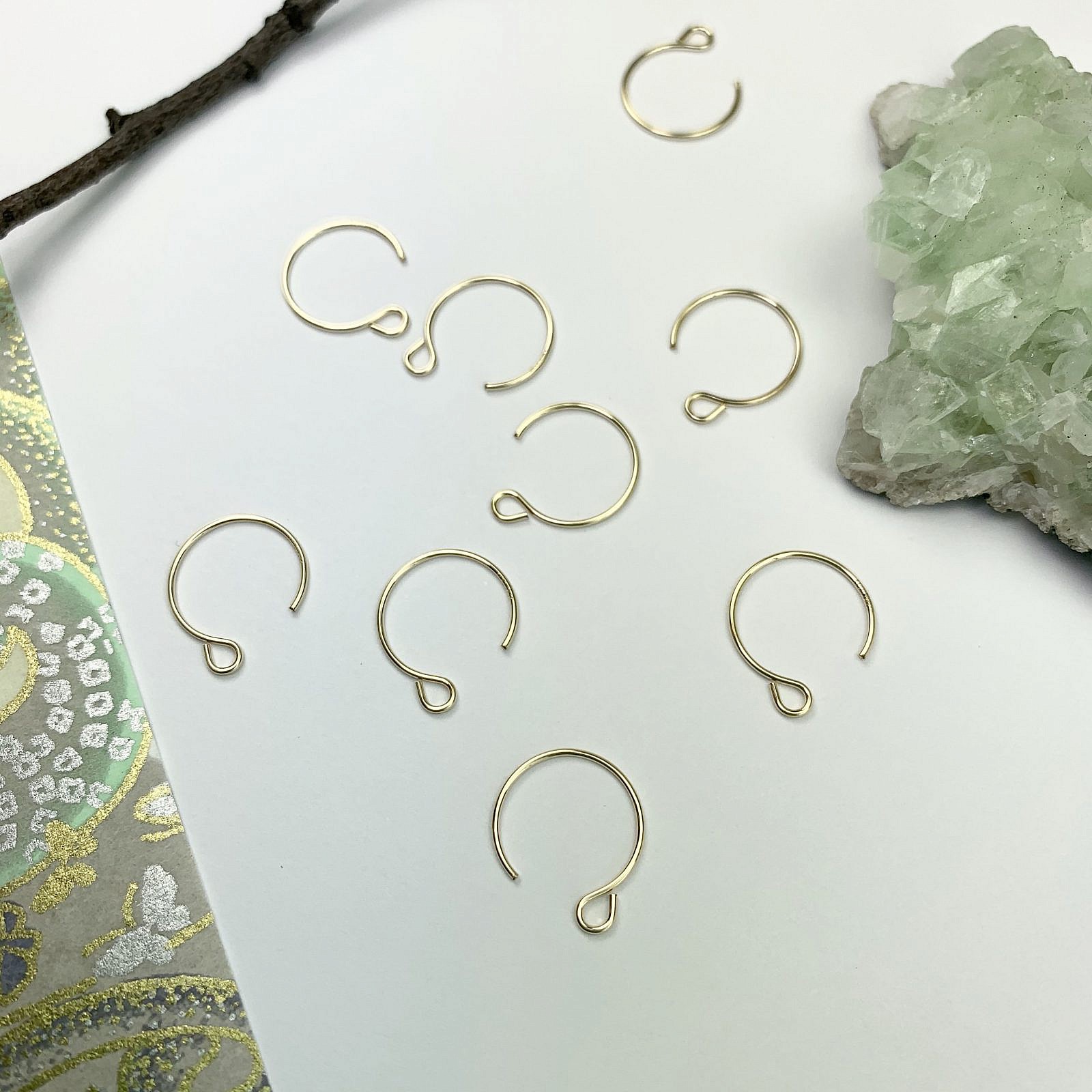 Circle Hook Earrings 14kt Gold Filled
