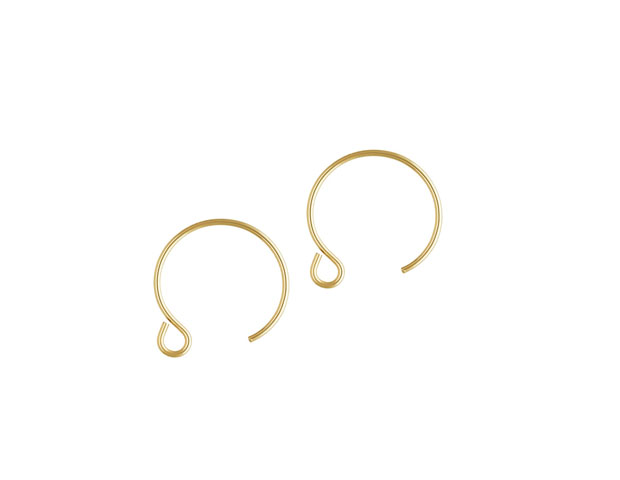 Circle Hook Earrings 14kt Gold Filled - Image 3