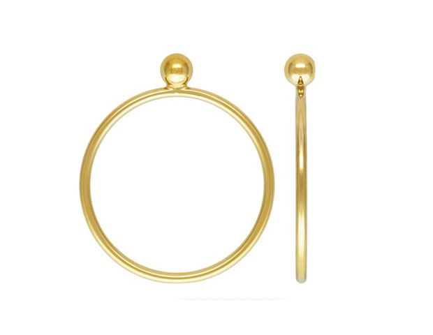 Tiny Ball Stacking Ring 14kt Gold Filled Size 8 - Image 5