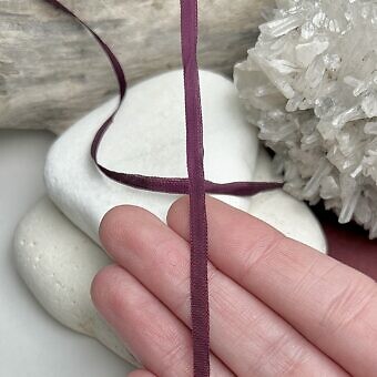 Alternative view of 3.5mm Mokuba Maroon Knitting / Embroidery Ribbon