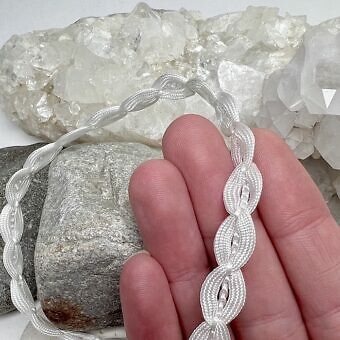 Alternative view of Scalloped White Lace Ribbon