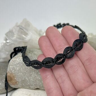 Alternative view of Scalloped Black Lace Ribbon