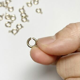Alternative view of 8mm Round Spring Lock Clasps-Open Ring 14kt Gold Filled