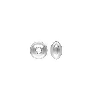 Alternative view of 5x2.5mm Saucer Spacer Beads Sterling Silver .925