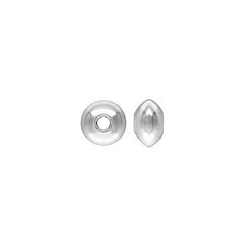 Alternative view of 6x3mm Saucer Spacer Beads Sterling Silver .925