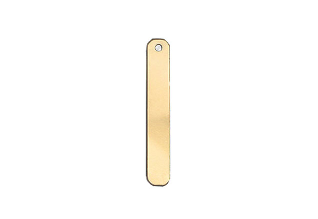 Medium Rounded Rectangle Bar Stamping Disc Blanks 14kt Gold Filled - Pendants - Image 2