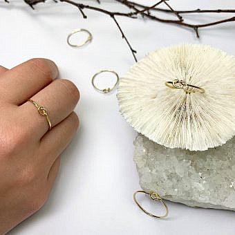 Classic Love Knot Stacking Ring 14kt Gold Filled Size 6
