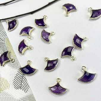 Ginkgo Fan gold Charm