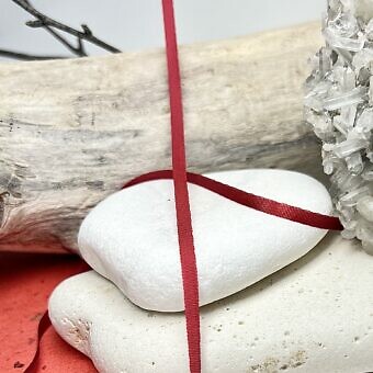 3.5mm Mokuba Medium Red Knitting / Embroidery Ribbon