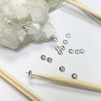 3x2mm Saucer Spacer Beads Sterling Silver .925