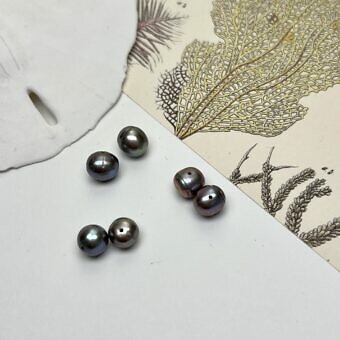 paired grey pearls