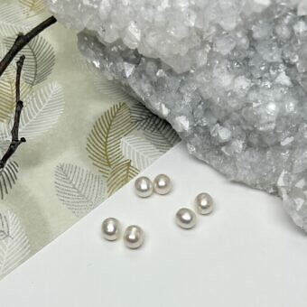 paired white pearls