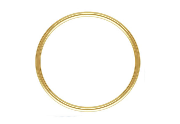 1mm Mini Band Stacking Ring 14kt Gold Filled Size 9 - Image 3