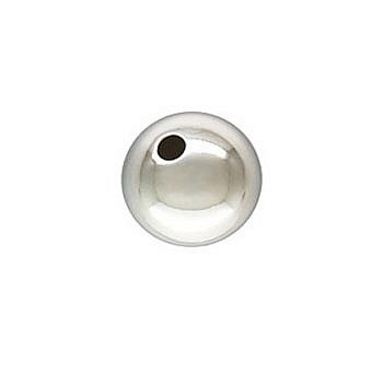 Alternative view of 14mm Seamless Smooth Round Beads Sterling Silver .925
