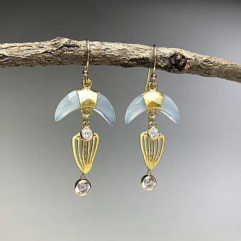 Alternative view of Cone Seashell Brushed 14kt Gold Vermeille Amoracast - Pendants Charms