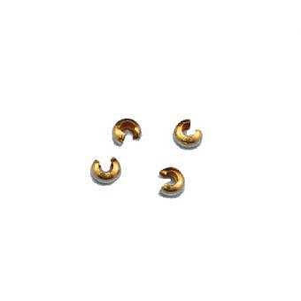 Alternative view of 4mm Crimp or Knot Covers 14kt Gold Filled