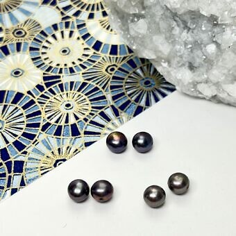 dyed paired nugget pearls