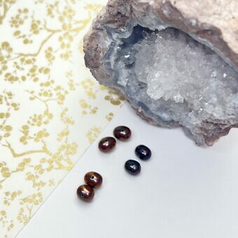bronze paired pearls
