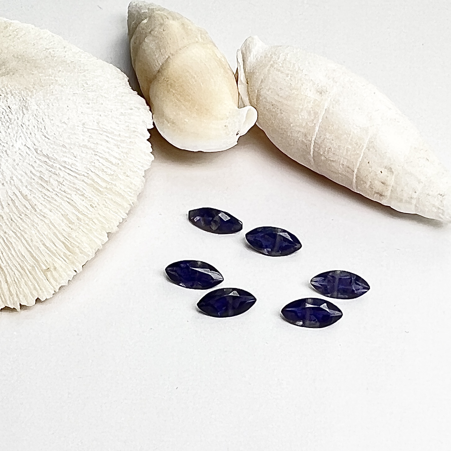 Marquise Iolite paired beads