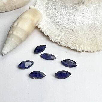 Marquise Iolite paired beads