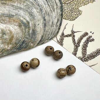 Jasper paired beads