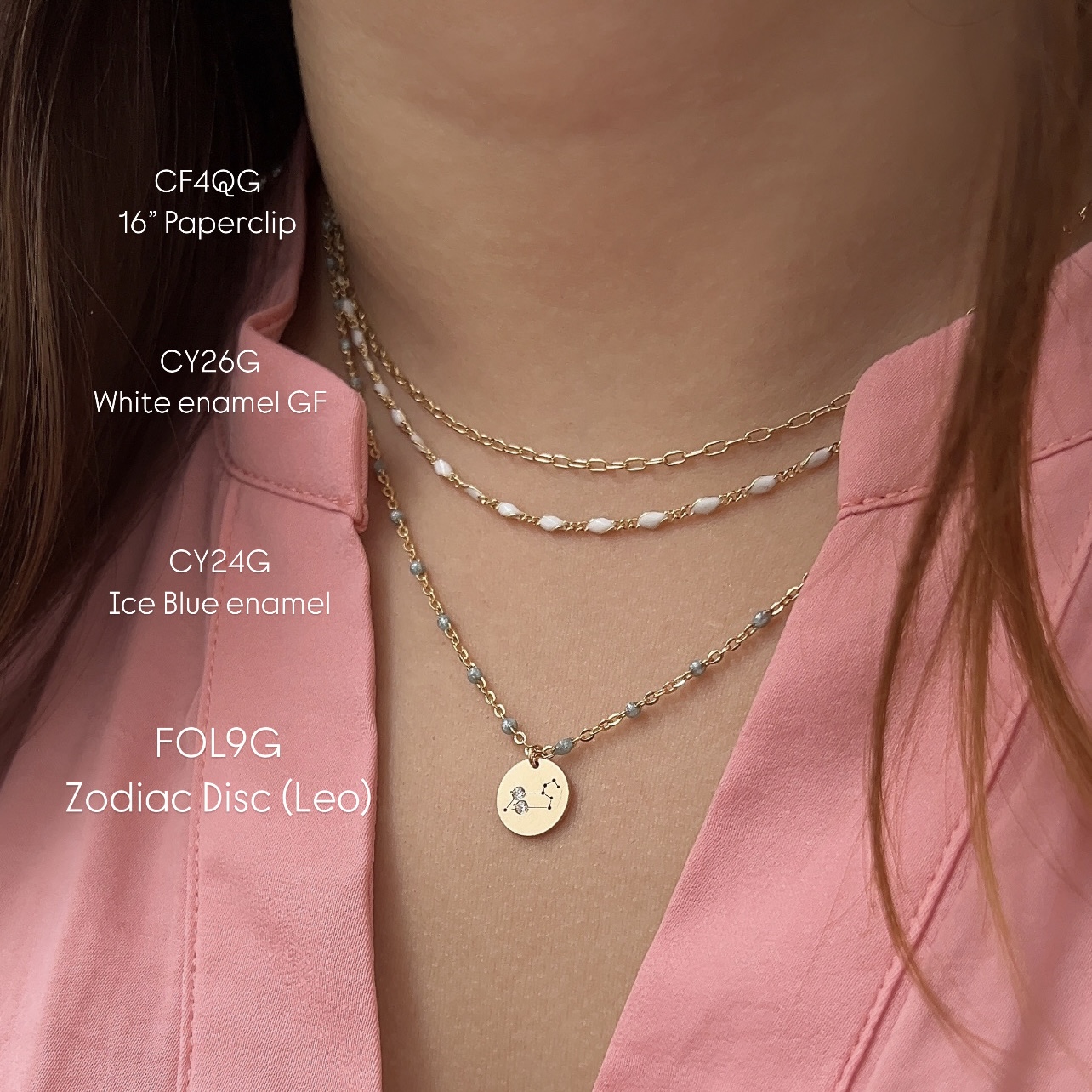 16" Staple Oval Paperclip Finished Chain 14kt Gold Filled - Image 4