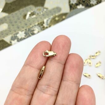 Alternative view of 5 x 11mm Rectangle Lobster Claw Clasps 14kt Gold Filled