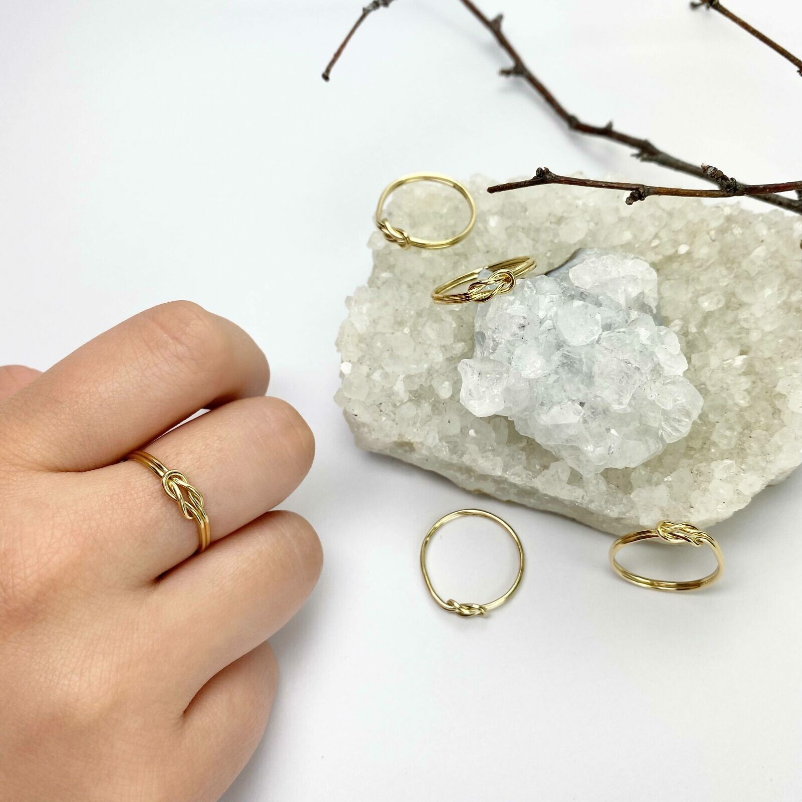 Reef Double Love Knot Stacking Ring 14kt Gold Filled Size 5