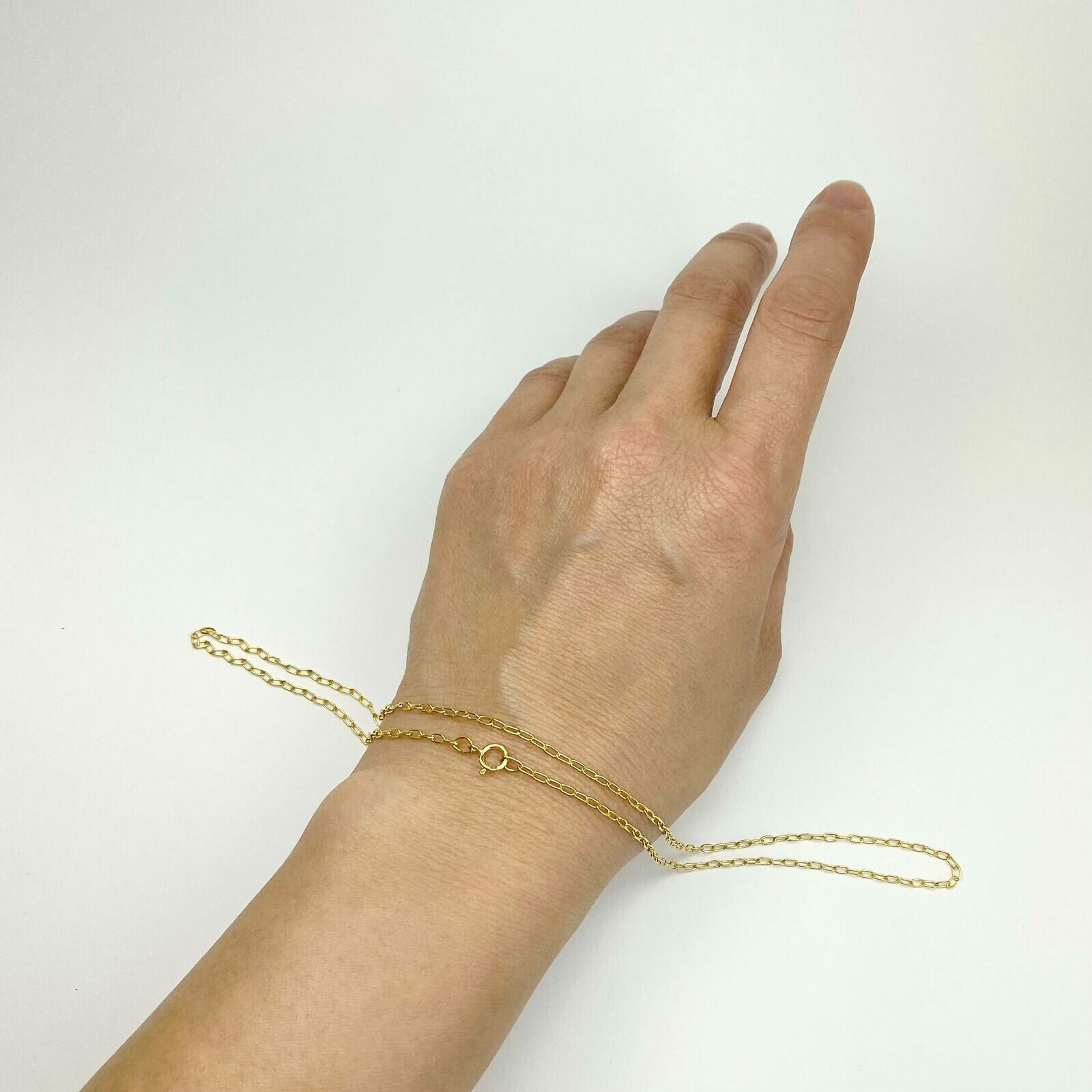 16" Staple Oval Paperclip Finished Chain 14kt Gold Filled - Image 2