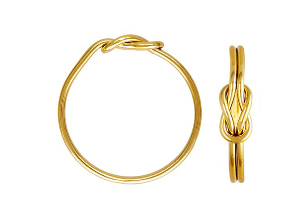Reef Double Love Knot Stacking Ring 14kt Gold Filled Size 5 - Image 6