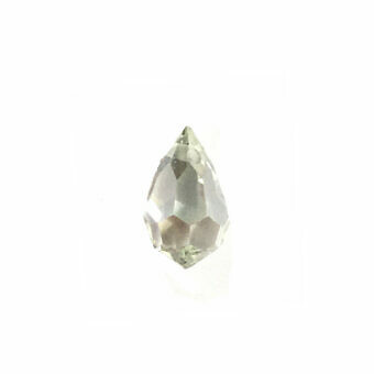 10x6mm Viridian Pale Lime Yellow Small Faceted Briolette Teardrop Czech Preciosa Crystals Beads
