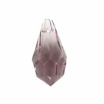 Purple Briolette Crystals Beads