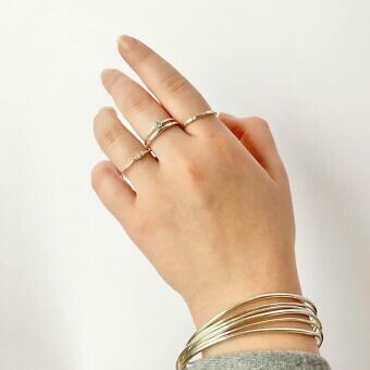 Alternative view of 70mm 10.5ga-2.38mm Bangles Bracelets Sterling Silver .925