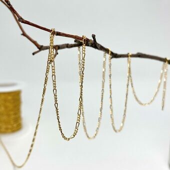 Flat Curb Chain By the Meter 14kt Gold Filled