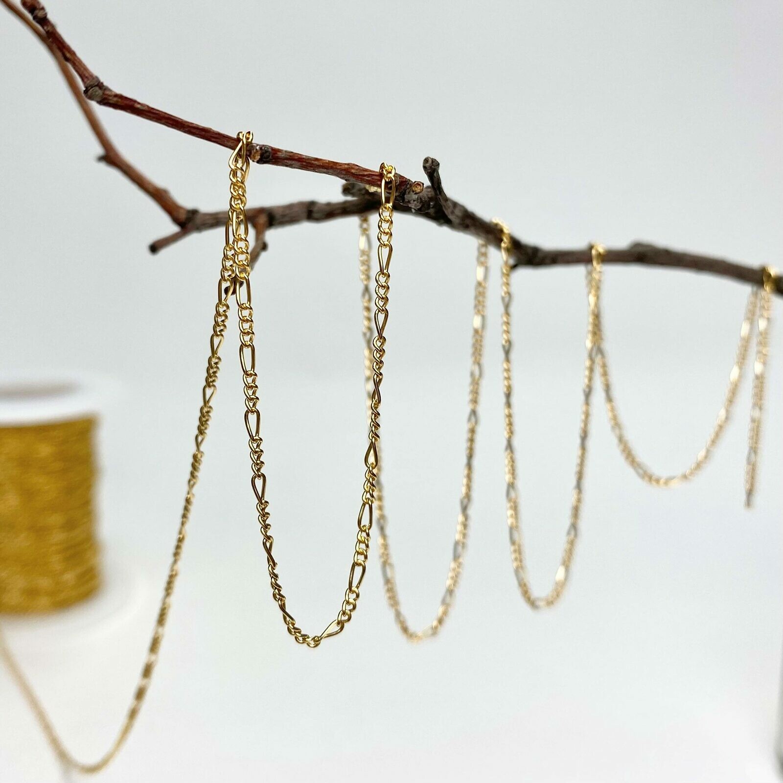 Flat Curb Chain By the Meter 14kt Gold Filled