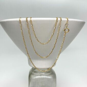 16" Flat Long Short Curb Finished Chain 14kt Gold Filled