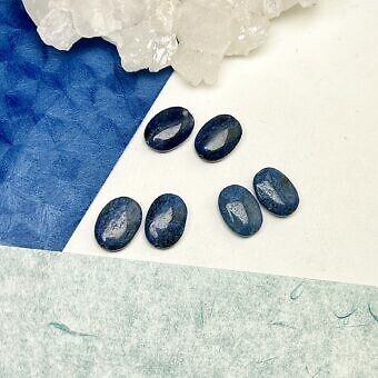 Oval Sodalite paired beads